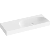 Раковина Ravak Lite XJXL1312000 120x45 см L, накладная, подвесная, белый
