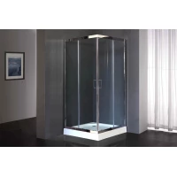 Душевой уголок с поддоном Royal Bath RB80HP-T-CH 80x80 см, профиль хром, стекло прозрачное