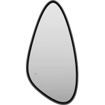 Изображение товара зеркало brevita venus ven-var-060-black 60x120 см, с led-подсветкой, сенсорным выключателем, черный матовый