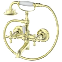 Смеситель для ванны Wonzon & Woghand Retro WW-88639020-PG с душевым гарнитуром, золотой