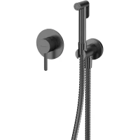 Гигиенический душ Whitecross Y SYSYBI1GM со смесителем, оружейная сталь