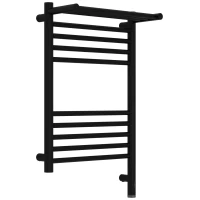 Полотенцесушитель электрический Сунержа Богема с полкой 3.1 31-6007-6040 600x400, МЭМ правый, черный матовый