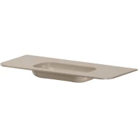 Раковина Armadi Art Voi Stonefinish Daphne 786-120-SF-D без отв. 122x51 см, накладная, бежевый камень матовый