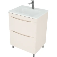 Тумба под раковину Style Line Бергамо СС-00002531 59,1 см, напольная, карамель матовая