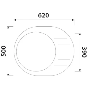 Изображение товара кухонная мойка kaiser серый kgmo-6250-g