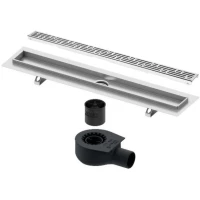 Душевой трап (лоток) Tece TECEdrainline basic 600700 + 650000 + 660016 + 600711 64,3 см, с решеткой, перфорированный, нержавеющая сталь