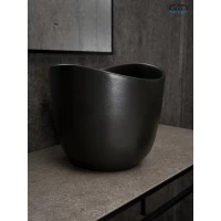 Раковина-чаша GID N9303bg 36x36 см, накладная, черный графит