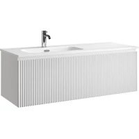 Тумба под раковину Sancos Snob R 1.0 SNR1.0120LW 119,5 см L, подвесная, белый матовый
