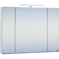 Зеркальный шкаф 97x73 см белый глянец Санта Стандарт 113013