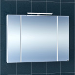Изображение товара зеркальный шкаф 97х73 см белый глянец санта стандарт 113013