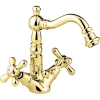Смеситель для биде Emmevi Deco Old 12614/OR с донным клапаном, золотой