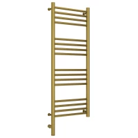 Полотенцесушитель электрический 1000x400 состаренная латунь МЭМ левый, перемычка прямая Сунержа Богема 3.0 051-5804-1040