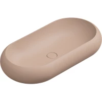 Раковина-чаша GSG Petra PELAV80032 80x42 см, накладная, бежевый матовый