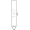Пенал напольный белый глянец/белый матовый R Corozo Олимп SD-00000693 - 4