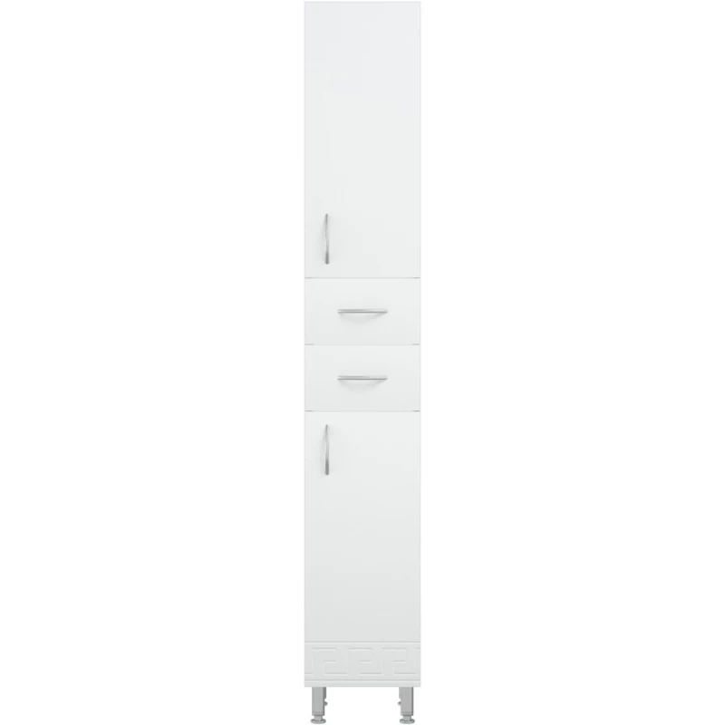 Пенал напольный белый глянец/белый матовый R Corozo Олимп SD-00000693