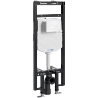 Инсталляция для унитаза WasserKRAFT Dinkel 58 58TLT.010.ME.WH02 с кнопкой смыва, белый