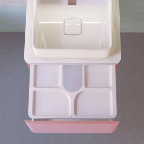 Изображение товара тумба с раковиной розовый иней 81,4 см jorno pastel pas.01.82/p/pi + y18293