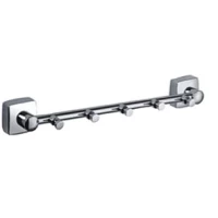 Планка с крючками Fixsen Kvadro FX-61305-5 для ванны, хром