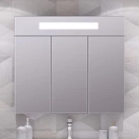 Зеркальный шкаф 91,4x80 см антрацит Opadiris Кристалл 00-00003653