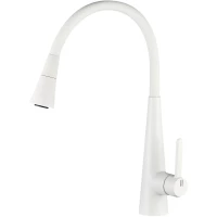 Смеситель для кухни Rose R213C с гибким изливом, белый