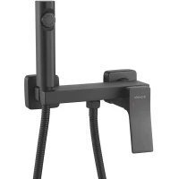 Гигиенический душ Shevanik S4005H-1 со смесителем, черный матовый