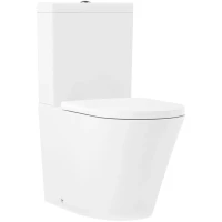 Унитаз-компакт Lavinia Boho Biore 3304203R + 33043040 + 33290410 безободковый, с сиденьем микролифт, белый
