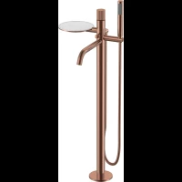 Смеситель напольный для ванны Boheme Stick Linea 129-CB.3 медь матовая