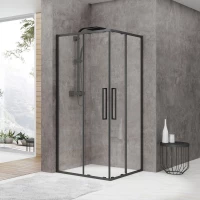 Душевой уголок 90x90 см Black & White Stellar Wind S872 BC 8729090 прозрачное