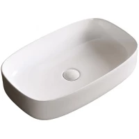 Раковина-чаша Ceruttispa CR0045 59x37 см, накладная, белый