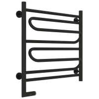 Полотенцесушитель электрический 600x600 черный матовый МЭМ левый Сунержа Элегия 2.0 31-5218-6060