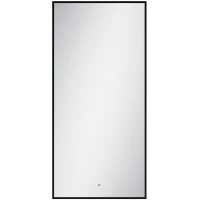 Зеркало Art&Max Sorrento AM-Sor-600-1200-DS-F 60x120 см, с LED-подсветкой, сенсорным выключателем, диммером, черный