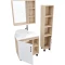 Комплект мебели дуб сонома/белый матовый 67 см Grossman Флай 107001 + 507001 + GR-3013 + 207001 - 2