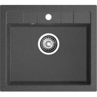 Кухонная мойка GranFest Quadro 561 56x50 см, графит