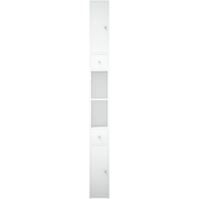 Пенал напольный белый глянец/белый матовый L/R Corozo Энри SD-00000582