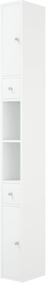 Пенал напольный белый глянец/белый матовый L/R Corozo Энри SD-00000582 - фото 2