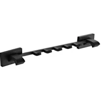 Планка с крючками Gappo G0716-56 для ванны, черный матовый