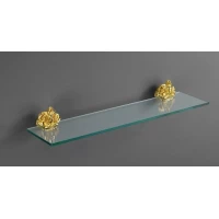 Полка стеклянная 60 см золото Art&Max Rose AM-0913-Do