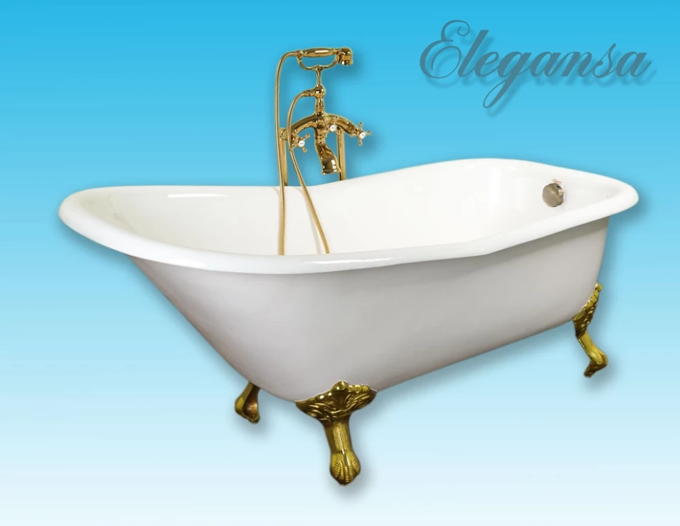 

Чугунная ванна 167,6x76,5 см Elegansa Schale Gold Н0000261
