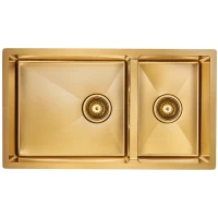 Кухонная мойка Paulmark Osser золотой матовый PM527844-BG