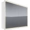 Зеркальный шкаф 120x80 см белый глянец Lemark Element LM120ZS-E - 1