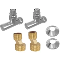 Вентиль запорный угловой пара Aquatek AQ 1020CH 1/2