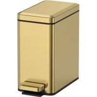 Мусорное ведро Raglo R361.606.03 6л, с педалью, золотой матовый