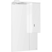 Зеркальный шкаф 60x104,6 см белый глянец R Style Line Лана СС-00002254