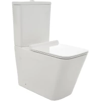 Унитаз напольный AQUAme AQM1003 безободковый, без бачка, с сиденьем микролифт, белый глянец