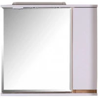 Зеркальный шкаф 80x74,4 см белый/дуб золотой R ASB-Mebel Марко