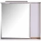 Зеркальный шкаф 80x74,4 см белый/дуб золотой R ASB-Mebel Марко - 1