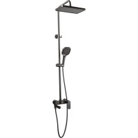 Душевая система Filarete Retta FL2030BG 330x220 мм, со смесителем, графит