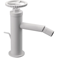 Смеситель для биде Remer Chrono CH20BO с донным клапаном, белый матовый