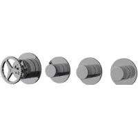 Смеситель для ванны Remer Chrono CH98D3P встраиваемый, хром