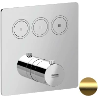 Термостат для ванны Remer X Style X99QD3KBBG встраиваемый, золотой матовый